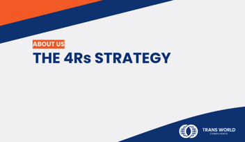 Typographical image that reads: The 4Rs strategy