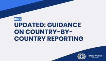 Typographical image that reads: Updated: Guidance on Country-by-Country Reporting