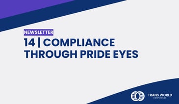 Typographical image that reads: 14 | Compliance Through Pride Eyes