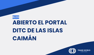Imagen tipográfica que dice: Abierto el portal DITC de las Islas Caimán