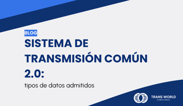 Imagen tipográfica que dice: Sistema de Transmisión Común (CTS) 2.0: Tipos de datos admitidos