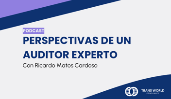 Imagen tipográfica que dice: Perspectivas de un auditor experto con Ricardo Matos Cardoso