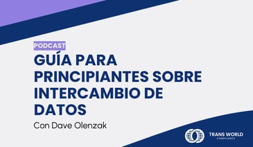 Imagen tipográfica que dice: Guía para principiantes sobre intercambio de datos con Dave Olenzak