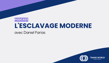 Image typographique qui se lit : L'esclavage moderne avec Daniel Farías