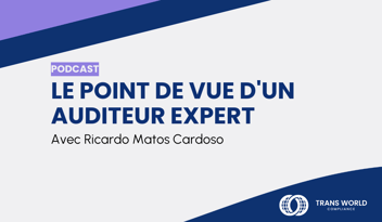 Image typographique qui se lit : Le point de vue d'un auditeur expert avec Ricardo Matos Cardoso