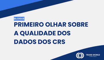 Imagem tipográfica que diz: Primeiro olhar sobre a qualidade dos dados dos CRS