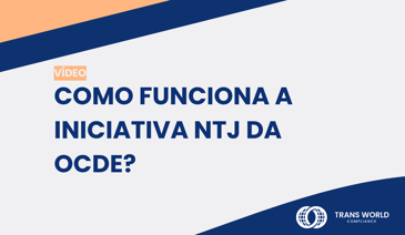 Imagem tipográfica que diz: Como funciona a iniciativa NTJ da OCDE?