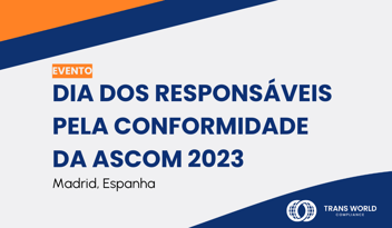 Imagem tipográfica que diz: Dia dos Responsáveis pela Conformidade da ASCOM 2023